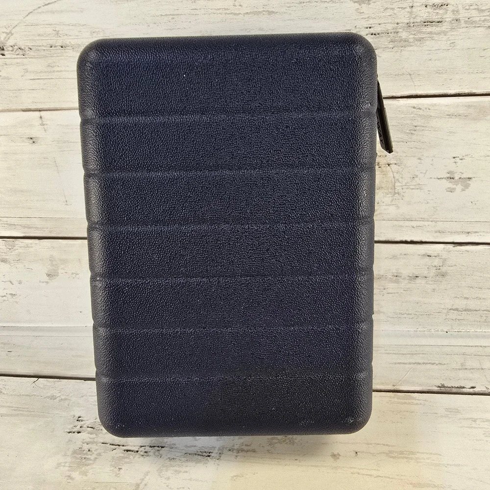 NEW Away United Airlines Amenity Kit Navy Blue Hard Shell Case Sunday Riley